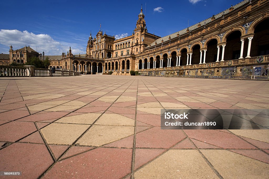 Plaza de Espana, Sewilla - Zbiór zdjęć royalty-free (Andaluzja)