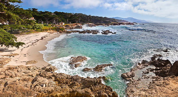 Monterey Bay Coastline stock photo