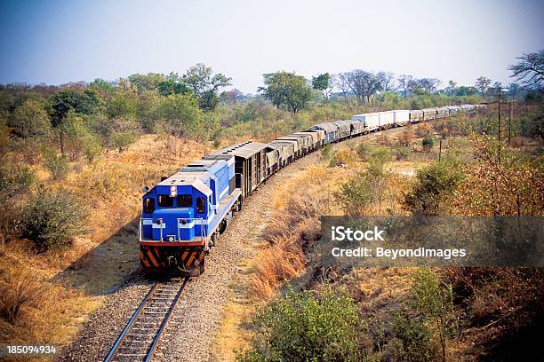 Afrikanischer Cargozug Zwischen Simbabwe Und Sambia Stockfoto und mehr Bilder von Afrika