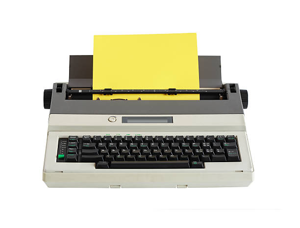 eléctricos de máquina de escrever - electric typewriter imagens e fotografias de stock