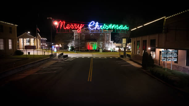 istock Town Square Merry Christmas 1850956710