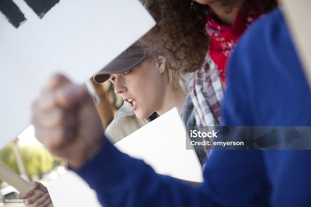 Protesters - Lizenzfrei Streikposten Stock-Foto