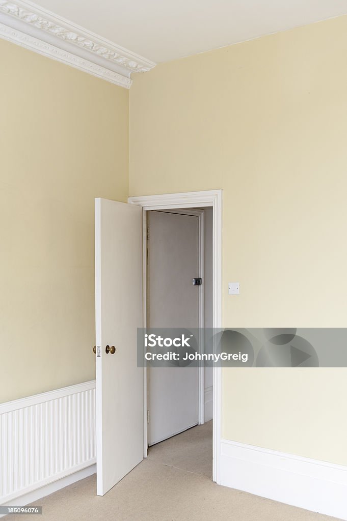 Open Door Open door leading from room in home interior. Architectural Feature Stock Photo