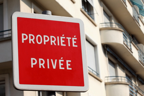 French private property sign.
