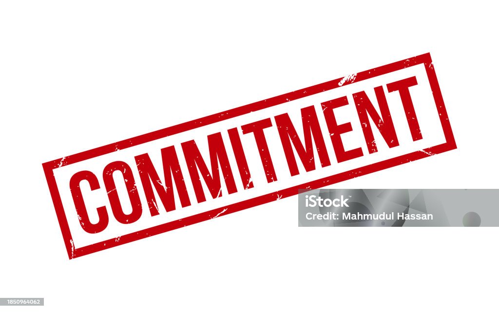 Red Commitment Rubber Stamp Seal Vector Stock Illustration - Download ...