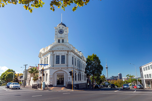 Street view in Ponsonby - Central Auckland, New Zealand