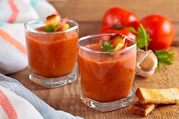 Tomato soup. stock photo