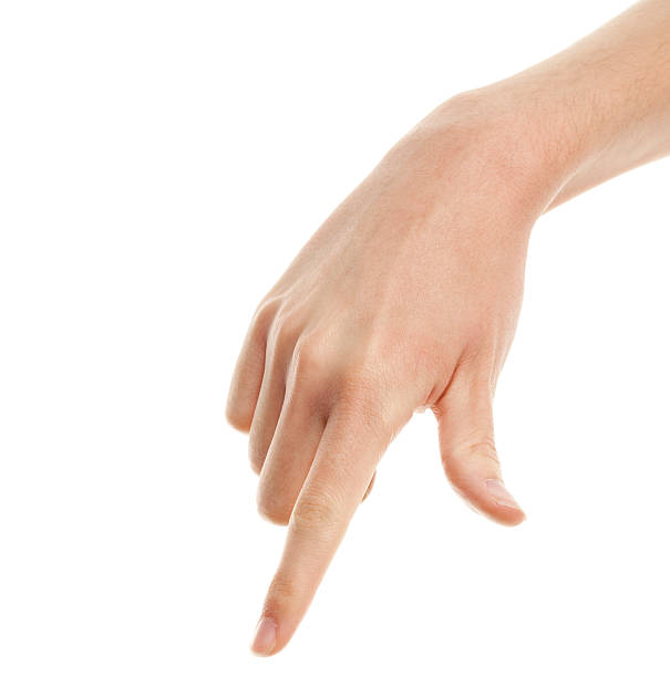 Finger pointing hand  right handed stock pictures, royalty-free photos & images