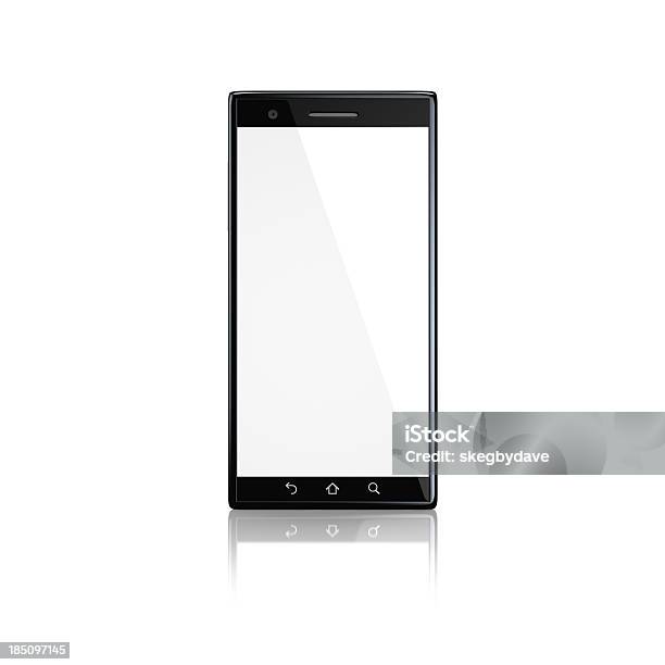 Smartphone Mit Leeren Bildschirm Auf Der Vorderseite Stockfoto und mehr Bilder von Allgemein