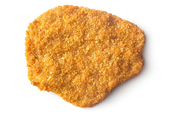 carne: schnitzel - schnitzel cutlet food meal imagens e fotografias de stock