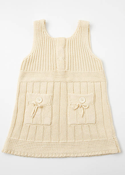 istock Girl's knitted dress 185098034