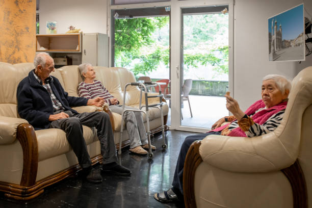 istock Senior people in relaxing in a nursing home 1850981863