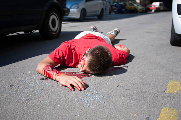 istock Pedestrian killed by the car 185099087