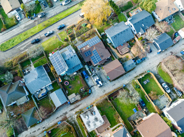 istock Solar Panels On City Houses 1850995045