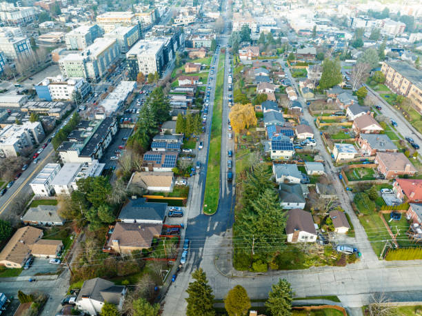 istock Solar Panels On City Houses 1850996038