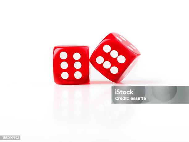 Pair Of Dice Stock Photo - Download Image Now - Board Game, Dice, Front View