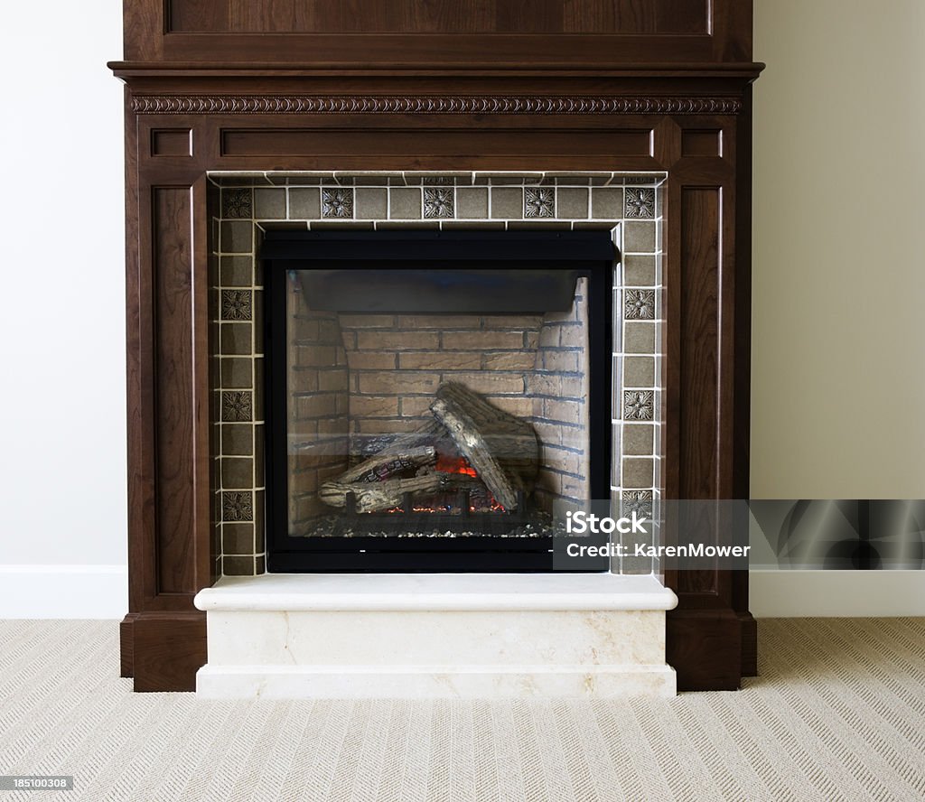 Fireplace Stock photo of a fireplace in a luxury home.For more Architecture images see this lightbox. Brown Stock Photo