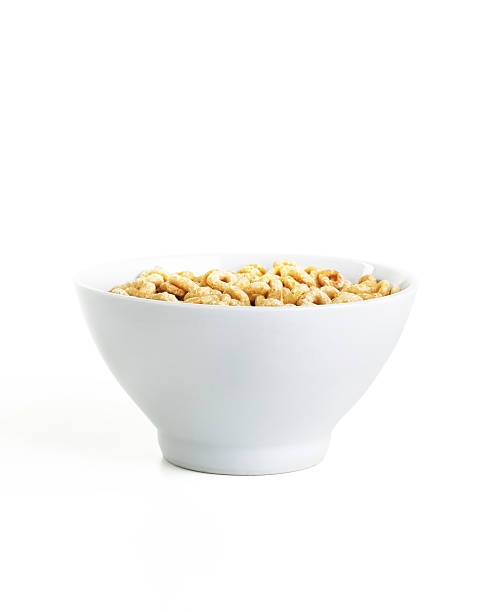 cereal bowl isolated on white cereal bowl with clipping path grain bowl stock pictures, royalty-free photos & images