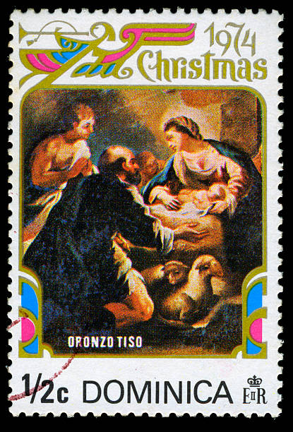 istock Virgin Mary Postage Stamp, Dominica 185100702