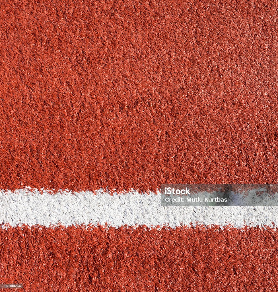 Runway Runway field with single white line. Directly Above Stock Photo