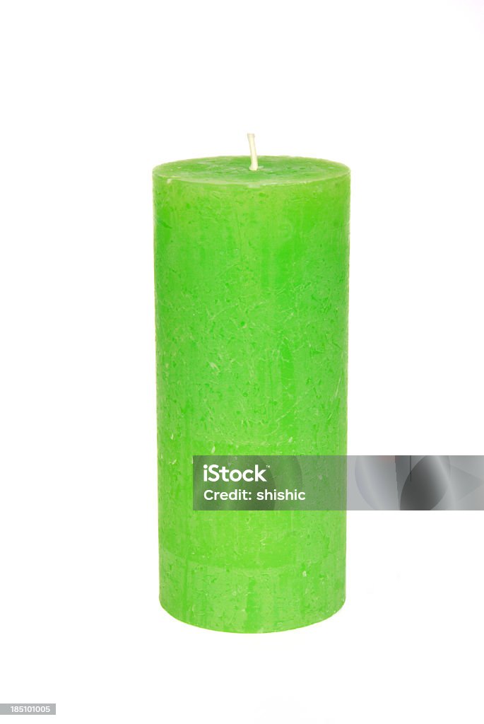 Grüne Kerze Stockfoto und mehr Bilder von Grün - Grün, Kerze, Freisteller – Neutraler Hintergrund