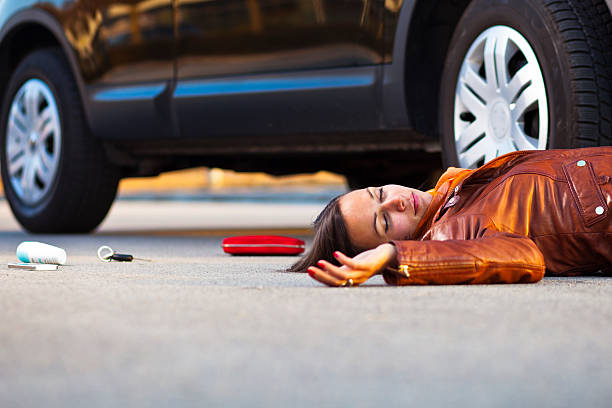 istock Injured pedestrian in a car accident 185101031