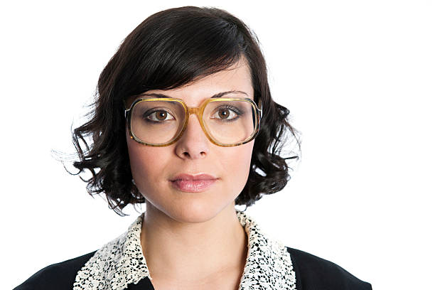 Portrait of beautiful woman with glasses.More photos of that model: