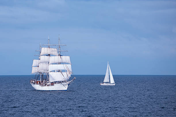 istock Tall Ship & Sail Boat Sailing Open Seas 185101735