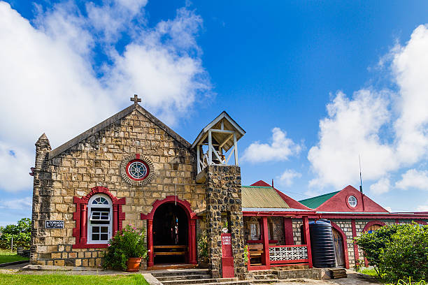 igreja católica mayreau - ilha mayreau - fotografias e filmes do acervo
