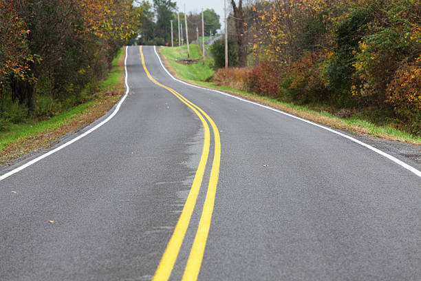istock Damp Rural Autumn Highway 185101967