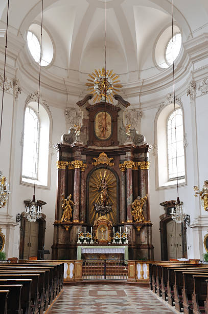 istock Altar in St Sebastian Church 185102412