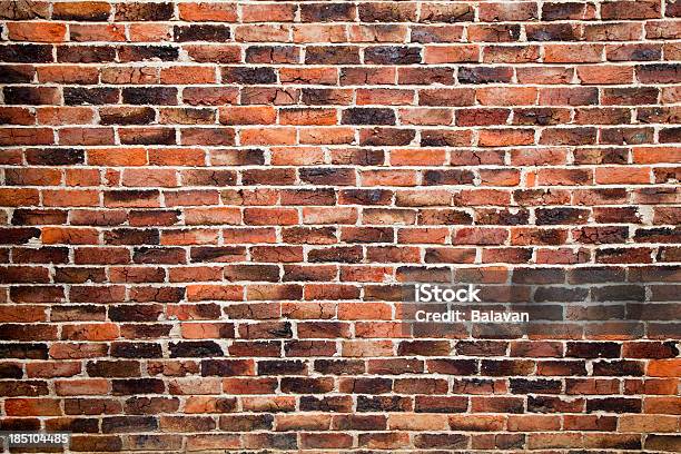 Old Brick Wall Background Stock Photo - Download Image Now - Abstract, Advertisement, Architectural Feature