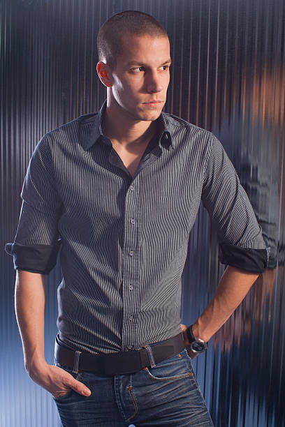 istock Fashion male model 185104922