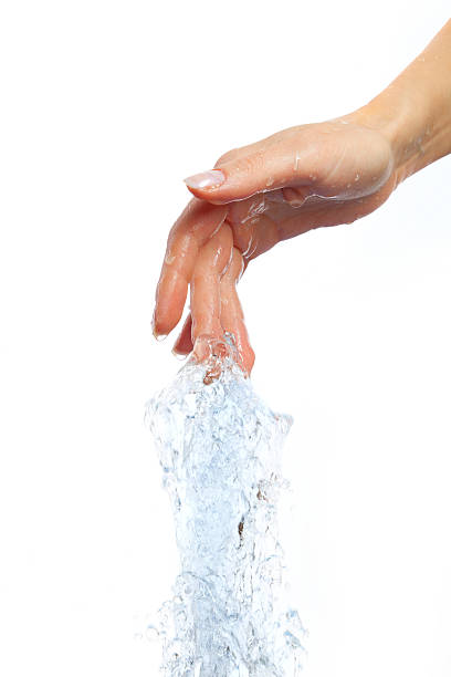 istock Closeup of nice wet hand 185104992