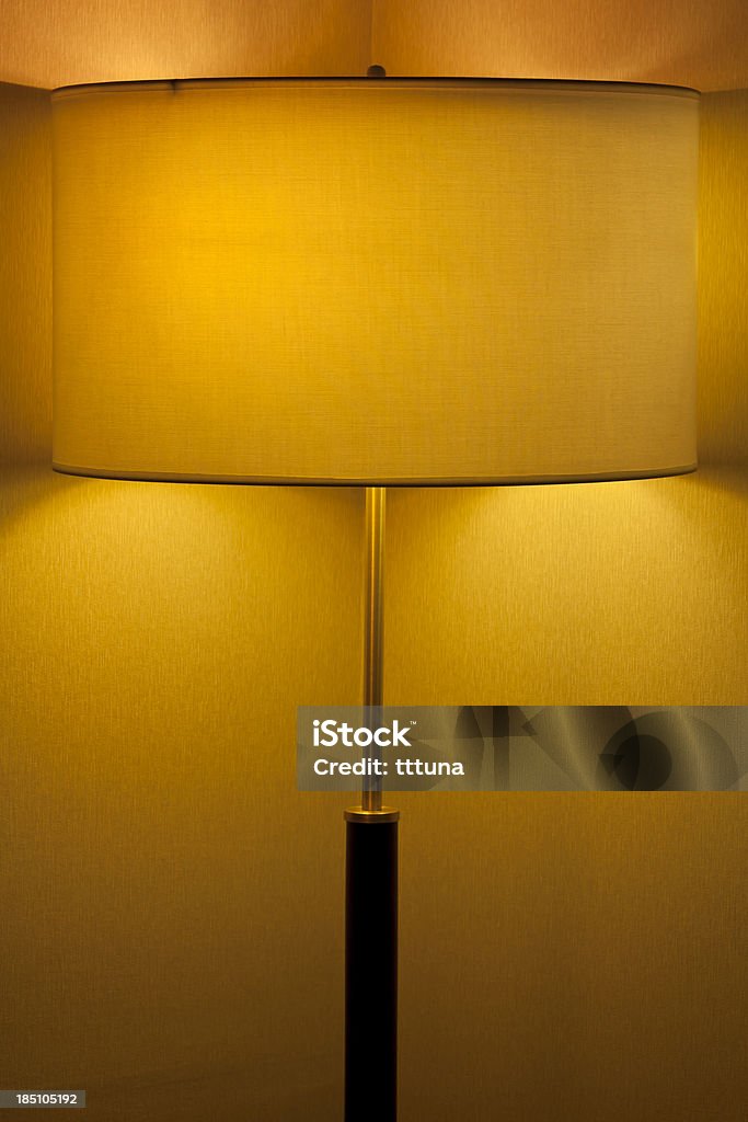 Gelbe Lampenschirm, Architektur des Gebäudes innen - Lizenzfrei Abstrakt Stock-Foto