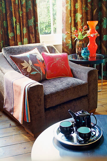 istock Chair In Window with cushions 185105885