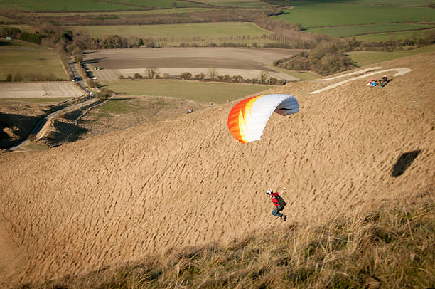 istock Speed flying at Uffington White Horse 185105959