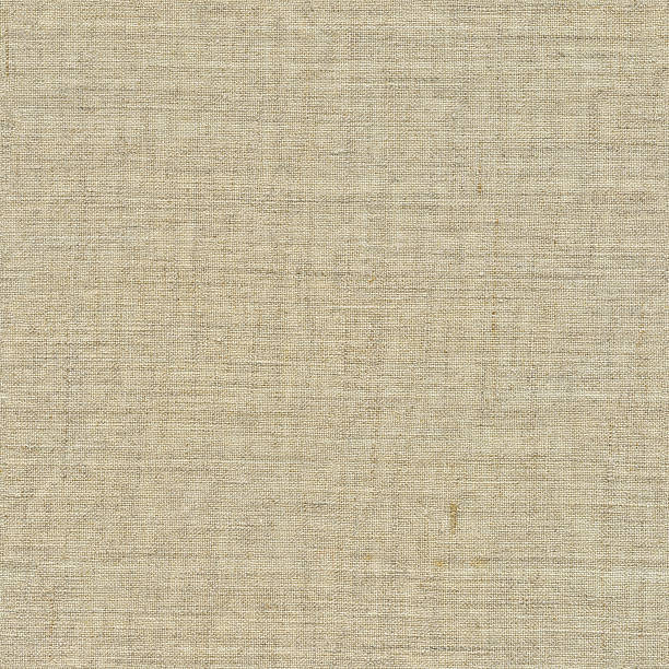 istock Seamless beige linen canvas background 185106398