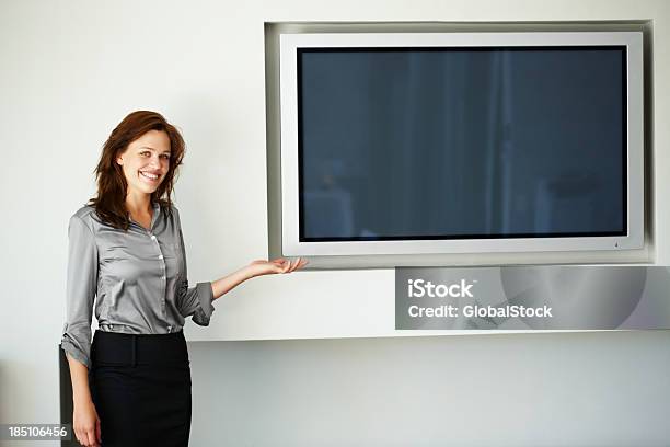 This Space Is Just Waiting For Your Message Stock Photo - Download Image Now - Business, Device Screen, Television Set