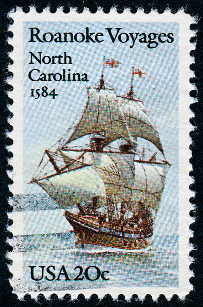 istock Roanoke Voyages Stamp 185107638