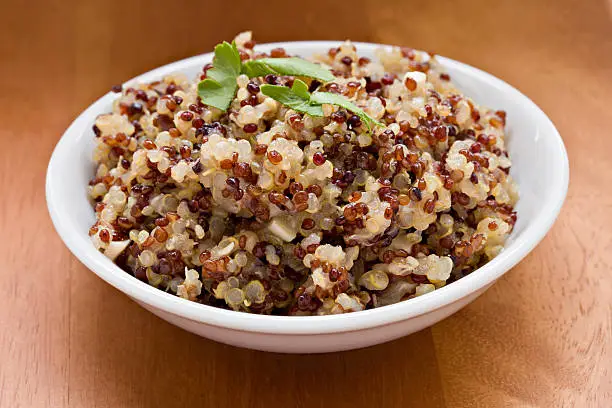 Photo of Cooked Quinoa Grain With Parsley