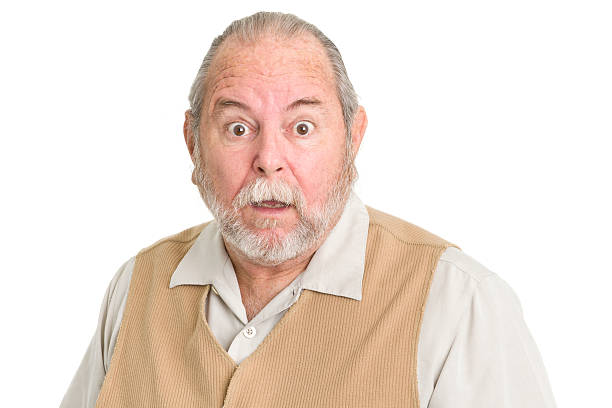 istock Shocked Senior Man Staring At Camera 185108045