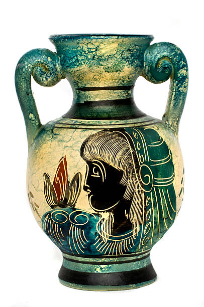 амфора (greek, копия - jug decorative urn ancient greek culture стоковые фото и изображения