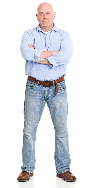 istock Tough Man Standing With Arms Crossed 185108098