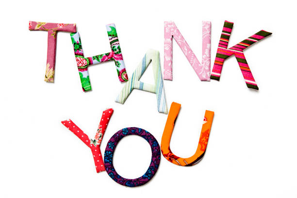 istock Thank you with textile alphabet 185108108