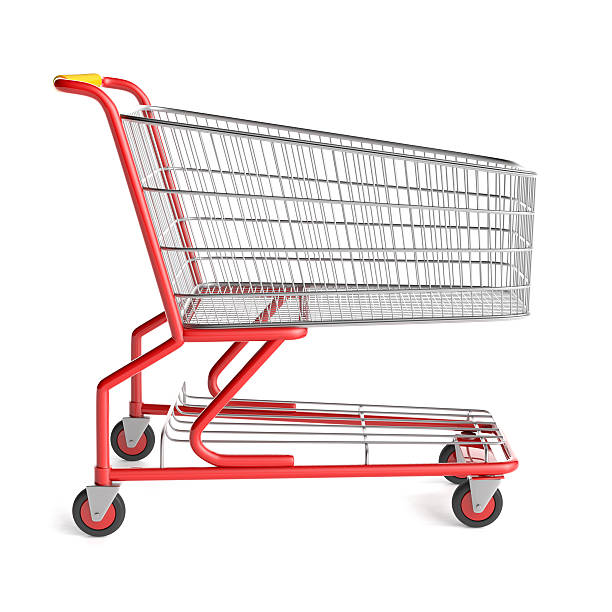 Shopping cart stock photo