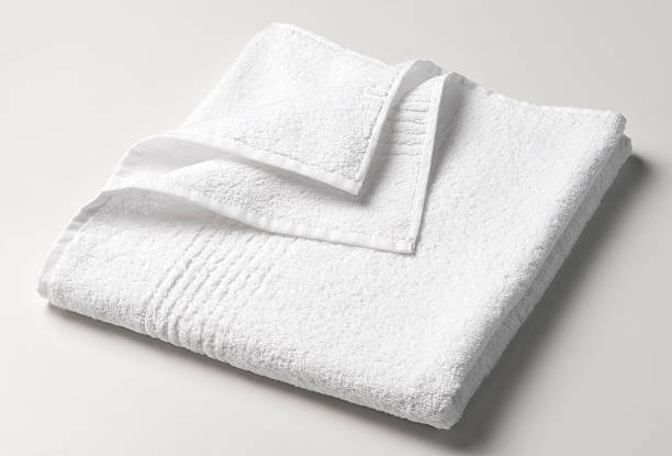 istock Folded white towel waiting to be used 185108731