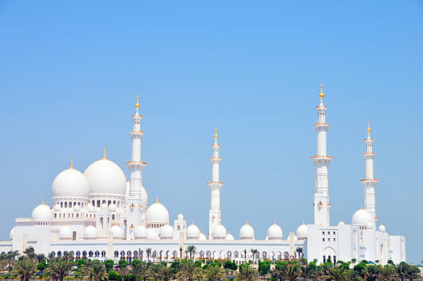 Sheikh Zayed Mosque in Abu Dhabi stock photo