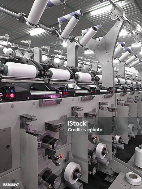 Textilfabrik Stockfoto und mehr Bilder von Maschinenteil - Ausrüstung und Geräte