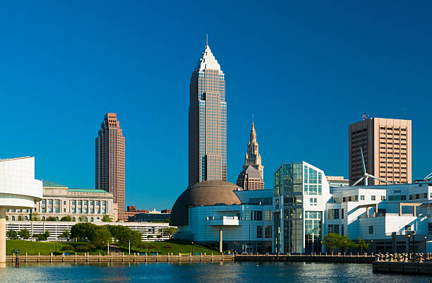 istock Cleveland skyscrapers and waterfront 185109444